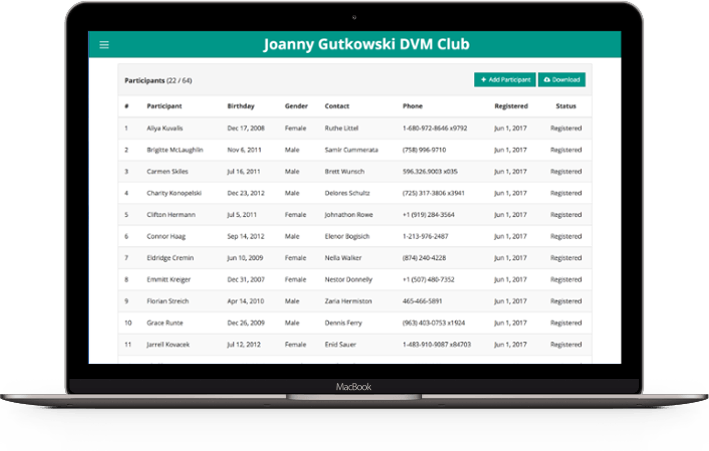 Campa admin dashboard